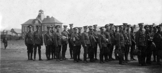 Cromer men of the Territorials, probably taken at Colchester soon after they had been called up.